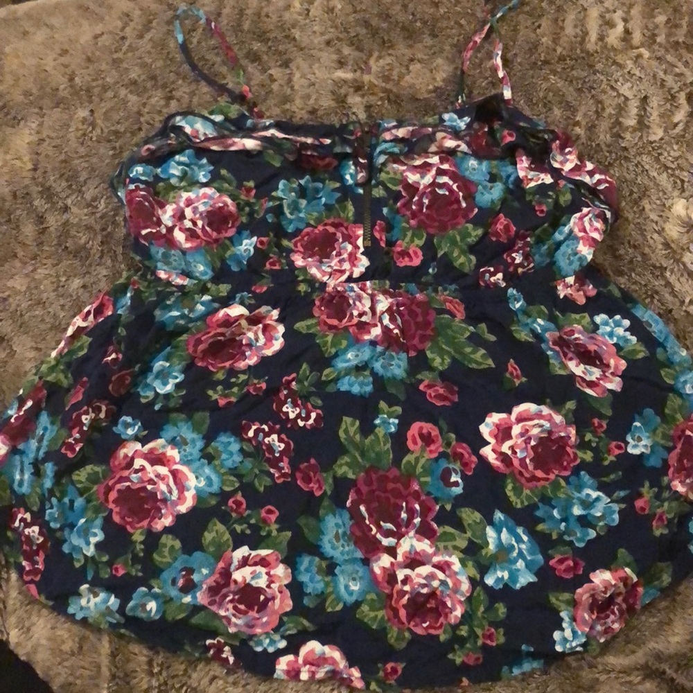 Flower print tank top